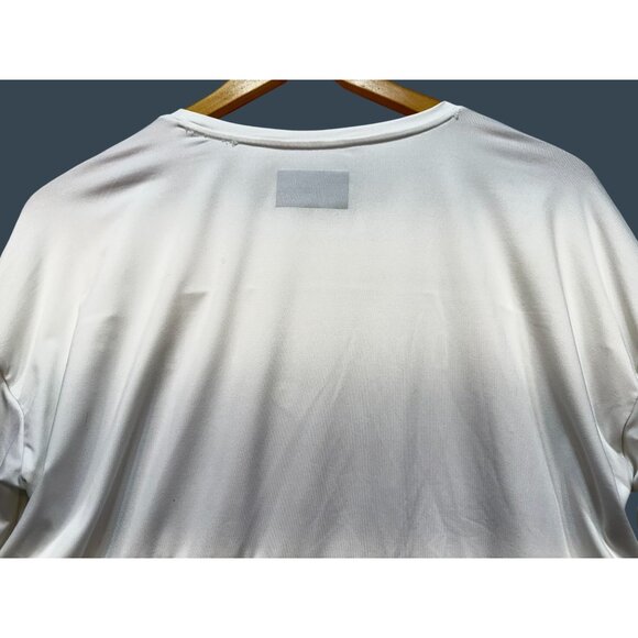 Detroit Red Wings Levelwear L Long Sleeve White Shirt With Perforated Shoulders - Picture 11 of 11